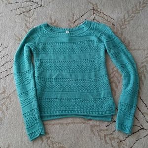 Aeropostale Turquoise Knit Sweater